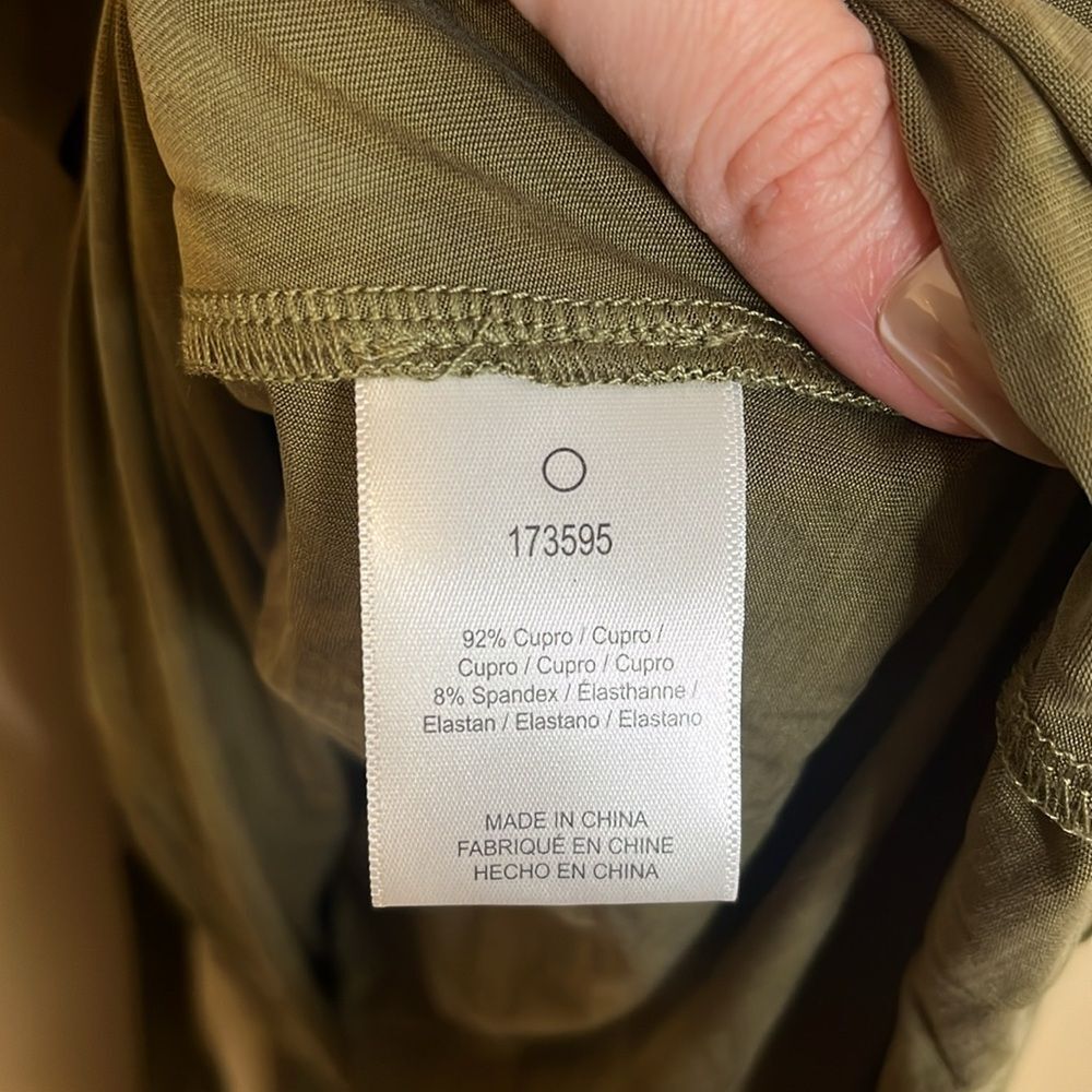 NWT Anthropologie Dolan Belted Mini Shirt Dress Olive Green Dress Small - Picture 8 of 9